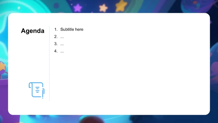 绿色卡通动漫创意风PPT主题