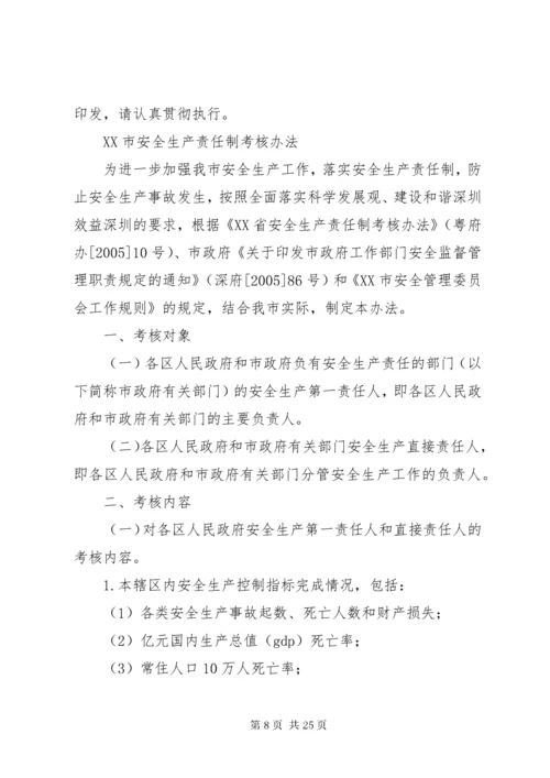 公司安全生产责任制考核办法.docx