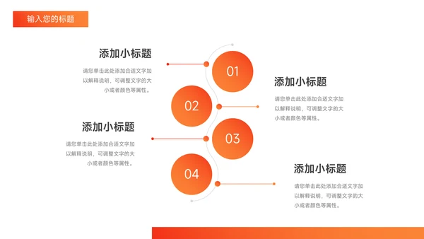 橙色极简渐变杂志风公司部门培训PPT模板
