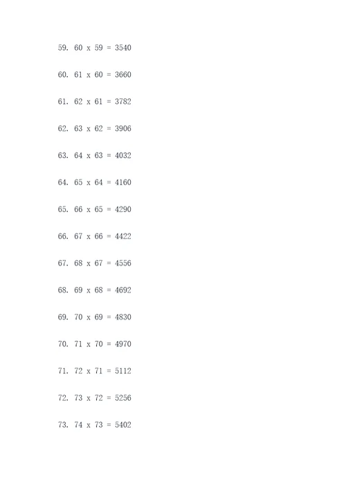 一年级下册笔算乘法口算题