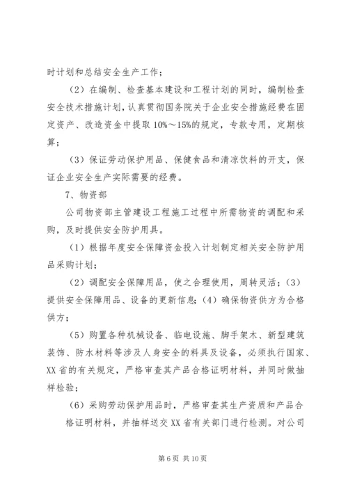 公司各级安全生产责任制 (2).docx