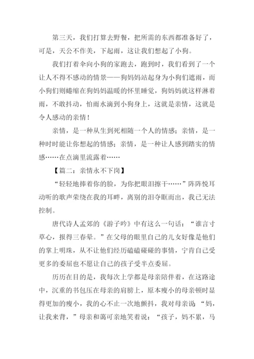 关于亲情的作文初中.docx