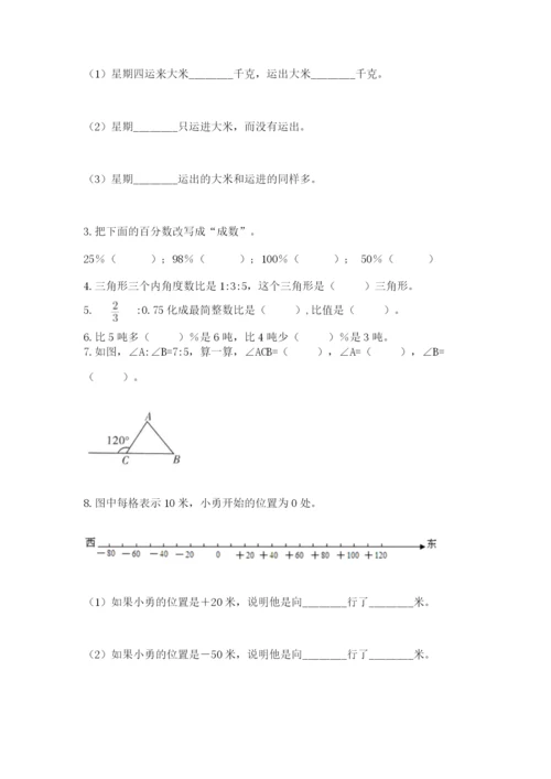 冀教版小学六年级下册数学期末检测试题附完整答案（必刷）.docx