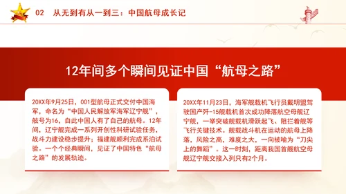 学习航空母舰与祖国军事发展伟大成就ppt科技
