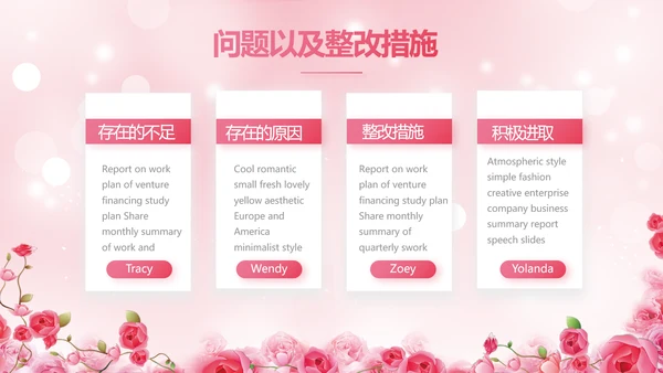 粉色水彩风常见妇科病知识宣传PPT动态模板