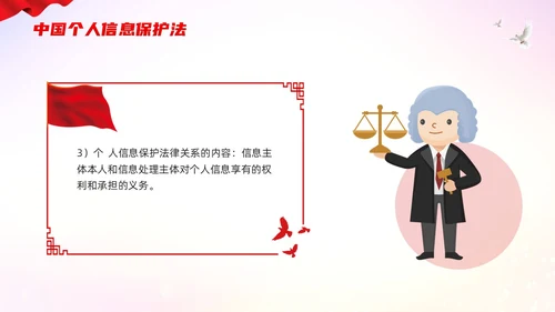 红色简约个人信息保护法PPT模板宣传PPT动态PPT法律