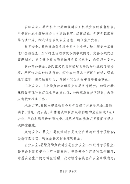 副县长在全县安全生产电视电话会会议上的讲话.docx