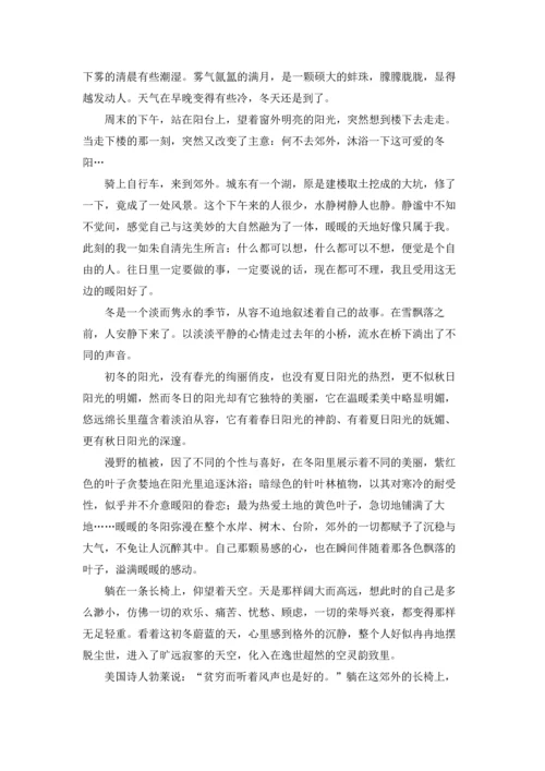冬日里的暖阳.docx