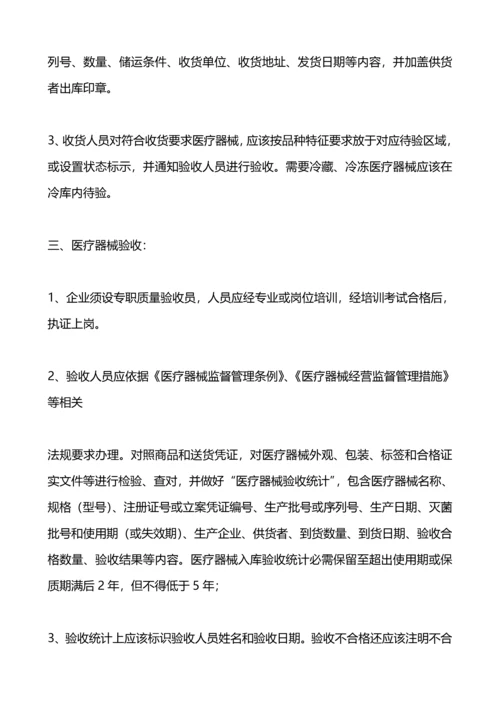 医疗器械经营企业质量管理核心制度及工作程序.docx