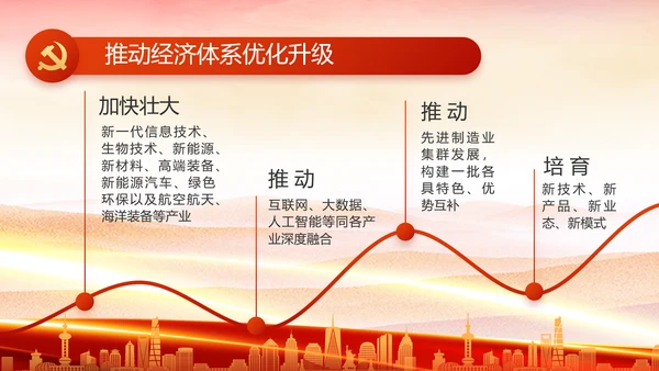 红色大气党建党支部年终工作总结PPT