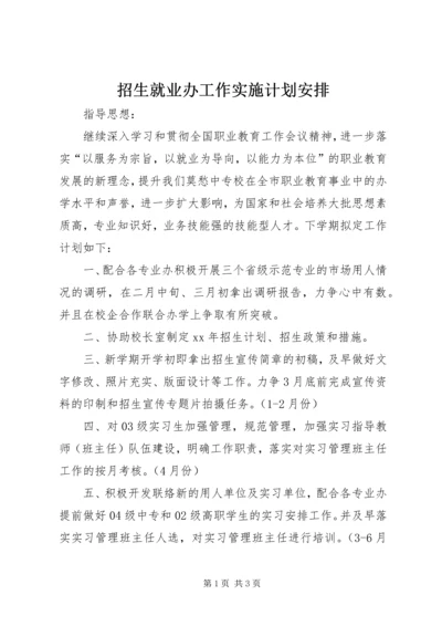 招生就业办工作实施计划安排.docx