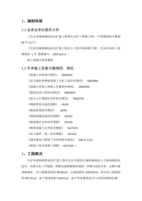 基坑支护冬季综合标准施工专业方案.docx