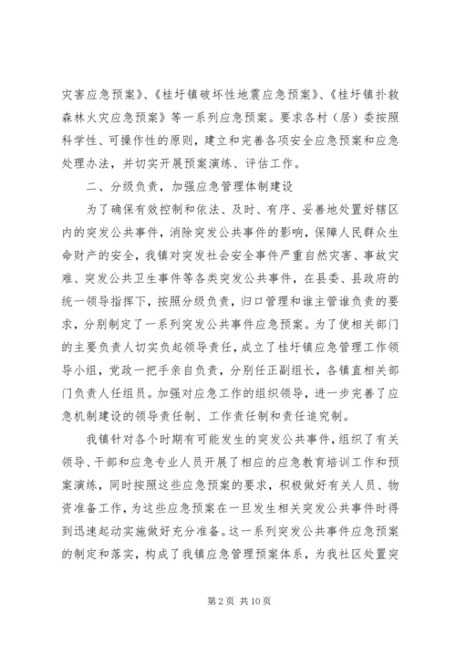 乡镇应急管理工作总结及工作计划.docx