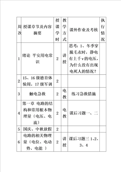 最新电工电子技术基础教案