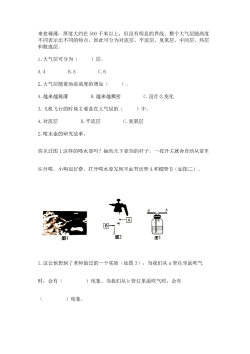 教科版三年级上册科学《期末测试卷》精品【有一套】.docx