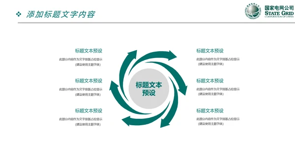 国家电网电力公司供电局工作总结汇报PPT模板