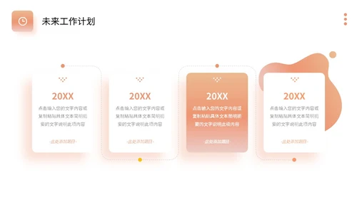 橙色弥散风月度复盘工作总结PPT