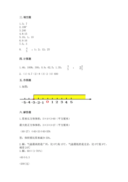 小学六年级下册数学期末测试卷含完整答案（网校专用）.docx