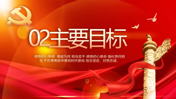 党支部党员大会风采展示动态PPT