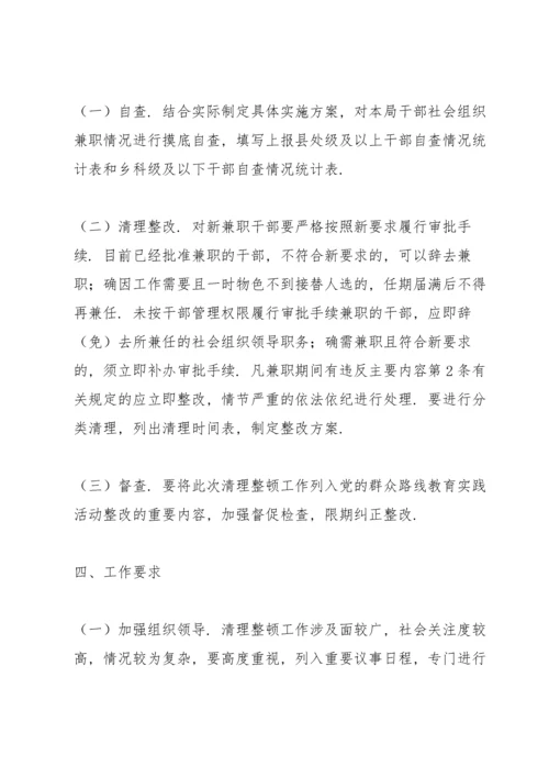 社会组织清理整顿自查报告.docx