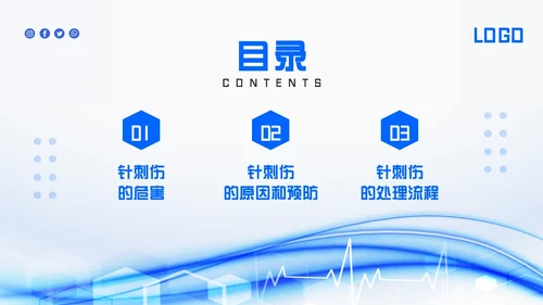 蓝色简约应急预案PPT模板宣传PPT动态PPT应急预案培训