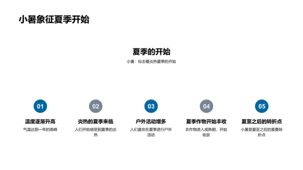 小暑节气解读PPT模板