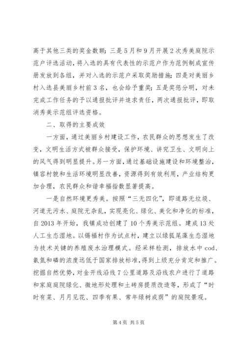 乡镇美丽乡村建设工作情况汇报.docx