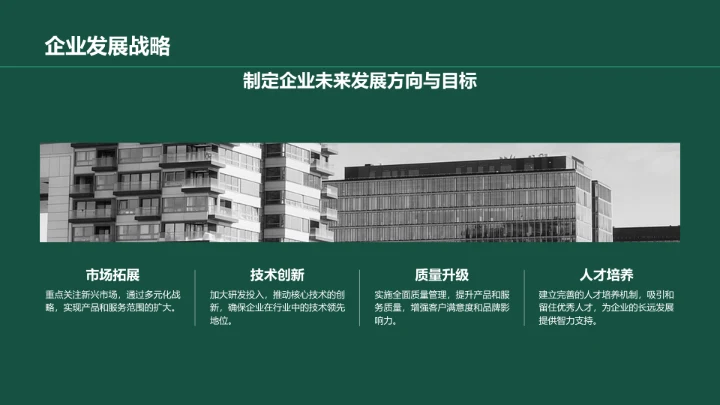 绿色商务风年中工作总结与计划PPT模板