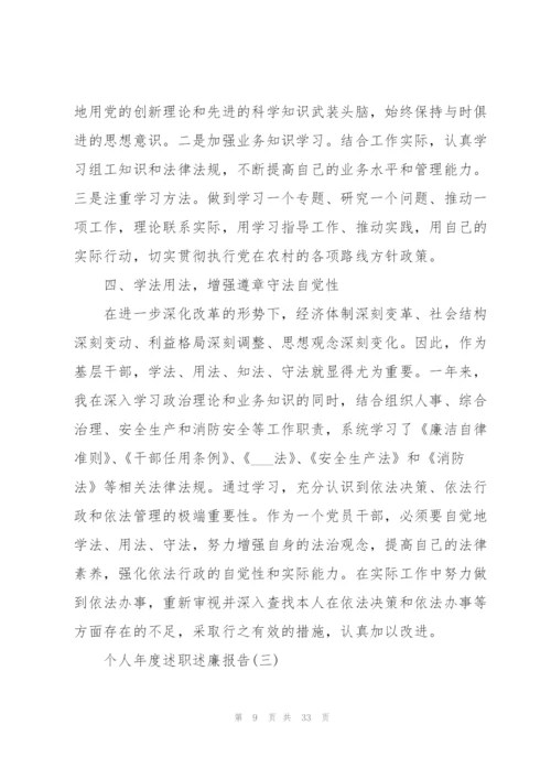 个人年度述职述廉报告.docx