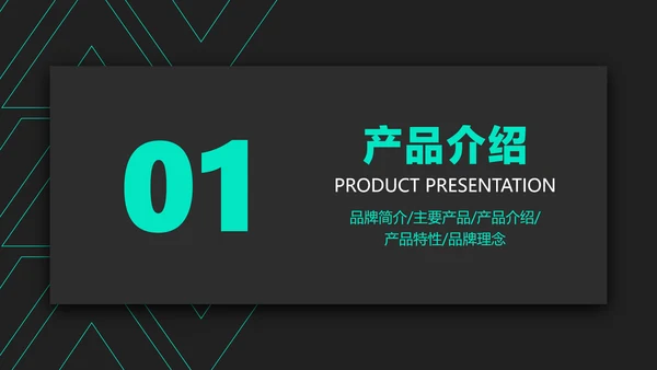 黑色科技风科技数码产品介绍