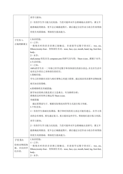Module 6 Unit 2  There is a small monster 单元整体教学设计