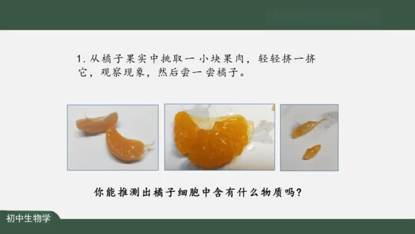2.1.4  细胞的生活 课件（共26张PPT）