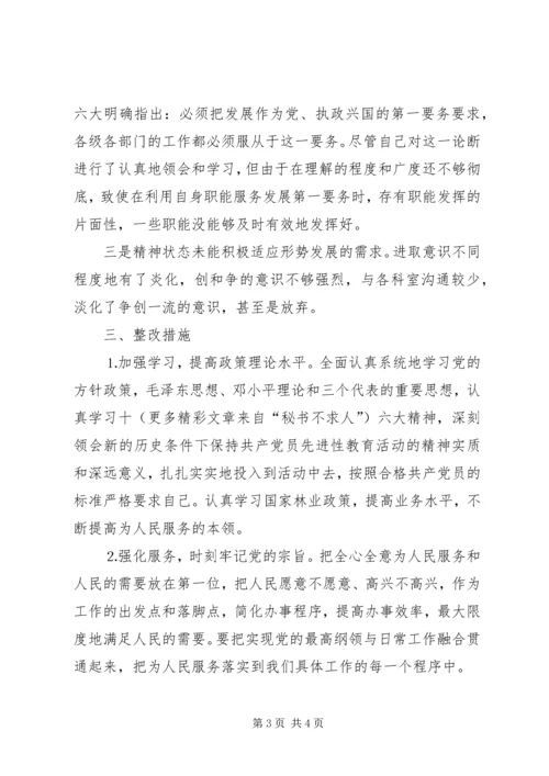 林业局副局长个人党性分析材料 (5).docx