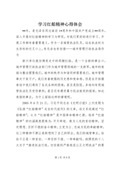 学习红船精神心得体会编辑精选.docx