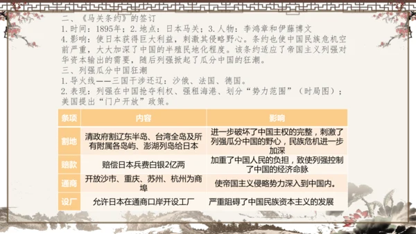 2024-2025学年部编版八年级上册历史知识点
