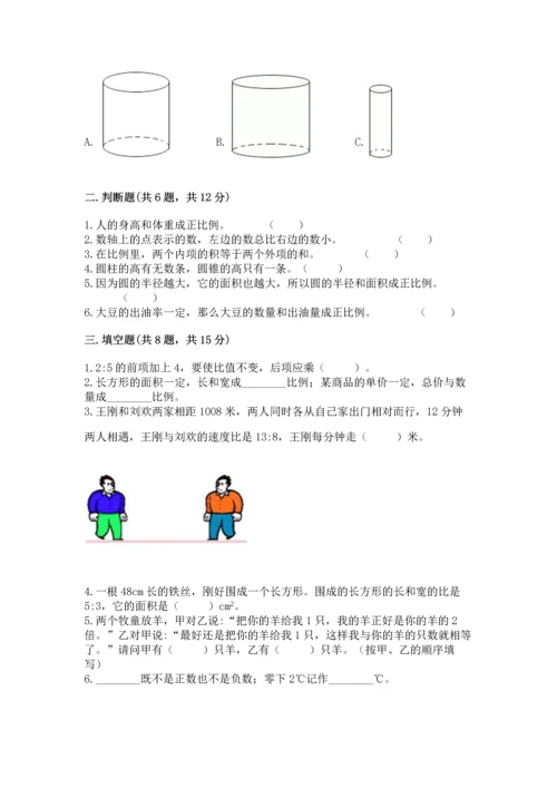 小学六年级下册数学期末卷精品（典优）.docx