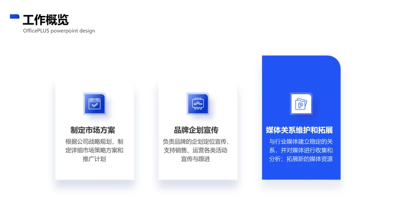 简约风并列关系3项PPT单页
