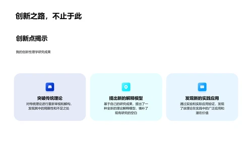 理学研究开题报告PPT模板