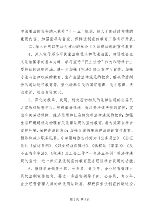 年路南街道法制宣传教育工作计划.docx