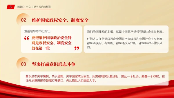 总体国家安全观学习纲要ppt党建