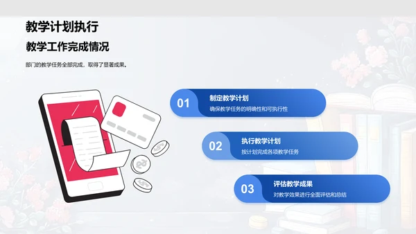 季度教学报告PPT模板