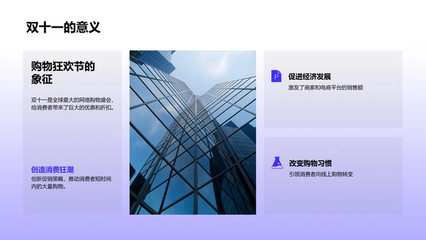 双十一购物解析PPT模板