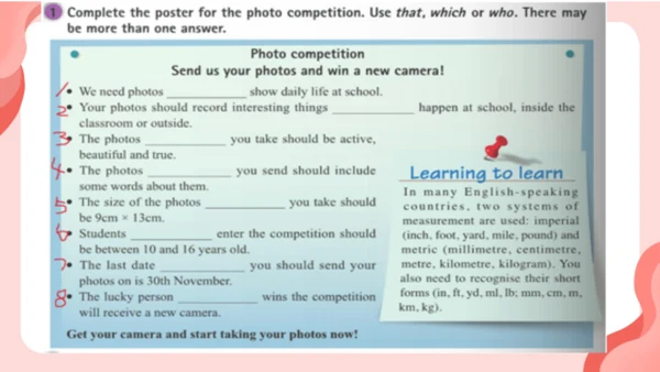 Module 11 Photos Unit 3 Language in use