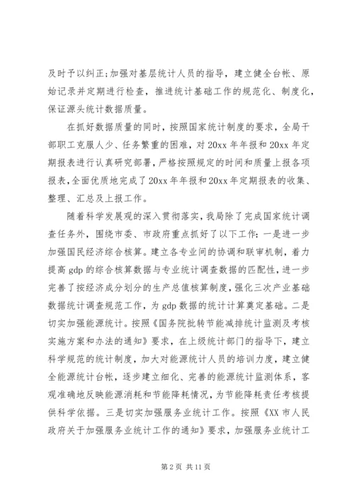 统计局工作总结暨工作计划.docx