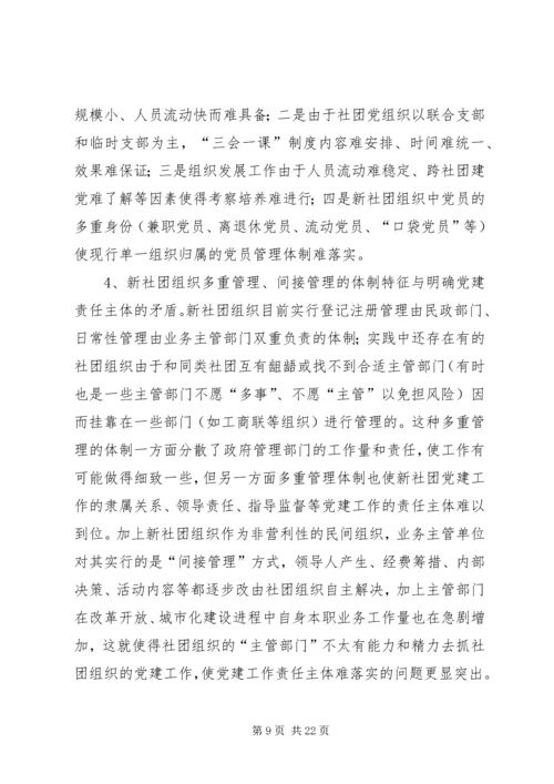 新社团组织党建研究思考.docx