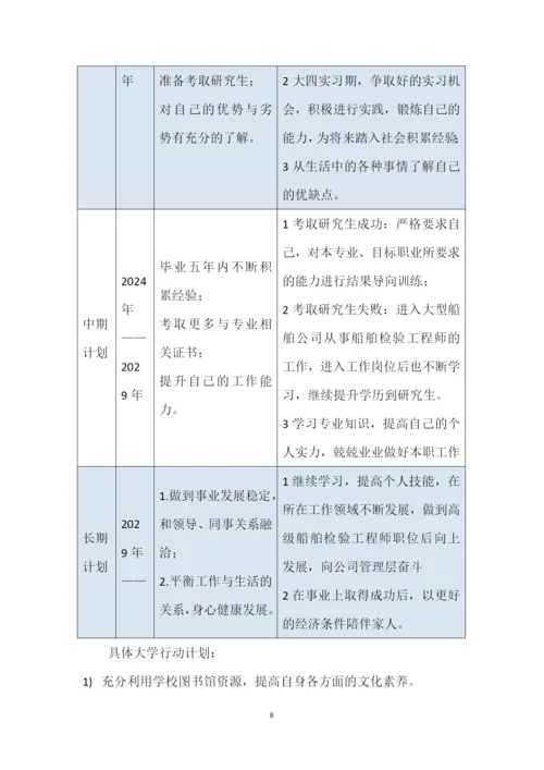 12页3600字船舶与海洋工程专业职业生涯规划.docx