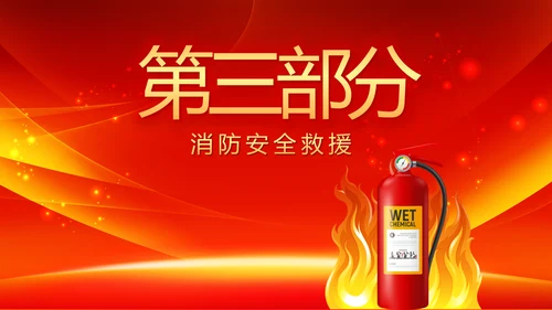 消防安全知识宣传教育动态PPT模板