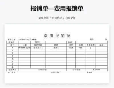 报销单—费用报销单