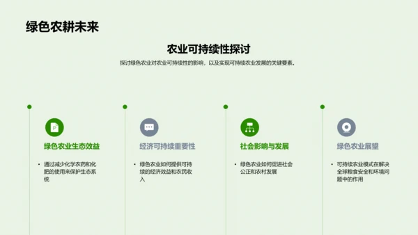 绿色农业演绎可持续发展
