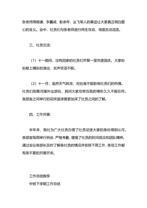 爱心社下学期工作总结.docx